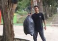 Foto : Aktivis Lingkungan dari Komunitas Selingan Metro, Rahmad Syahrul. (Ist)